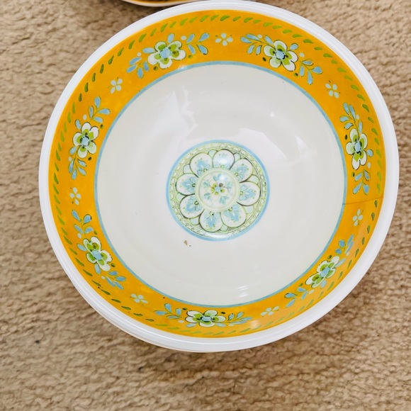 Le Cadeaux salad plates Blue Melamine. - Picture 6 of 6